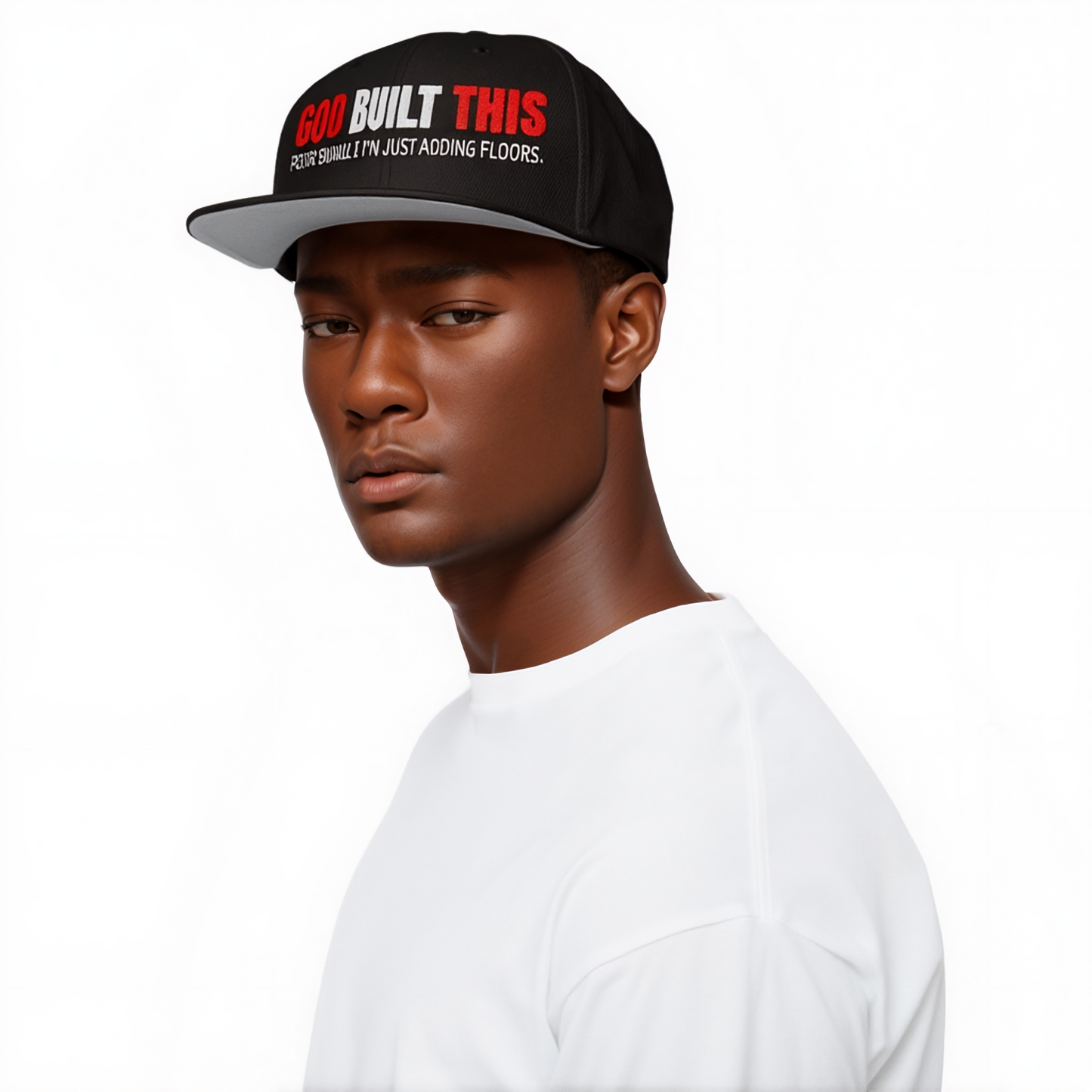 GOD BUILT THIS Snapback Hat Baseball Cap - RUN THE STREETS COLLABORATIVE
