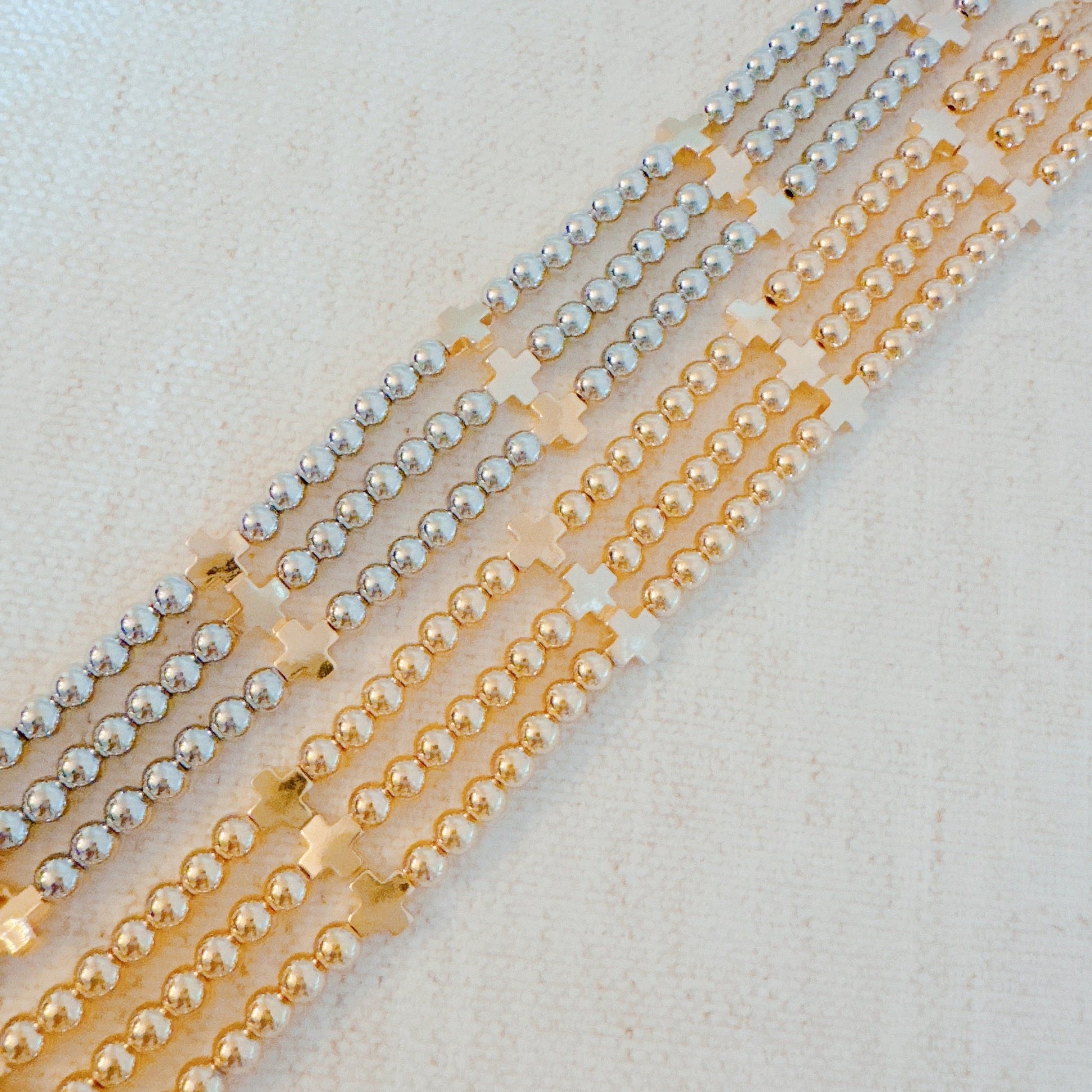 Triple Layers Of Blessings Cross Necklace - RUN THE STREETS COLLABORATIVE