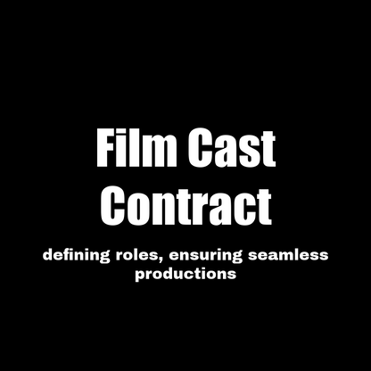 Film Cast Contract - RUN THE STREETS COLLABORATIVE