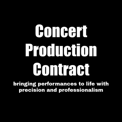 Concert Production Contract - RUN THE STREETS COLLABORATIVE