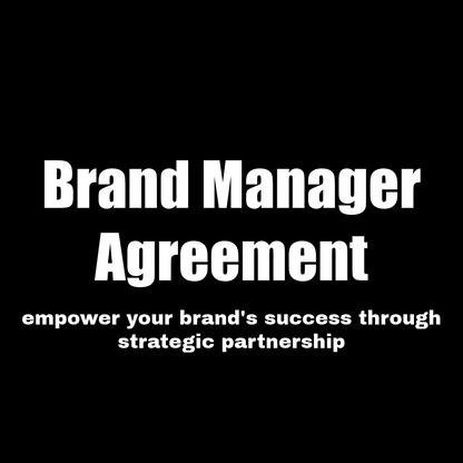 Brand Manager Agreement - RUN THE STREETS COLLABORATIVE