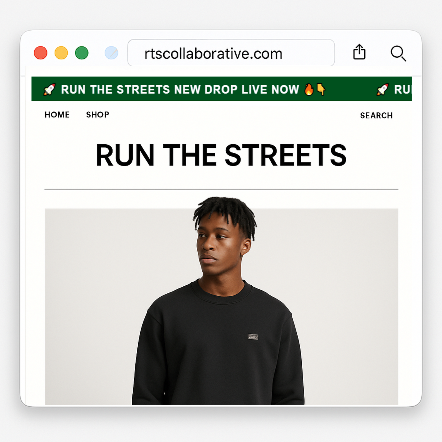 Green Scrolling Text Bar