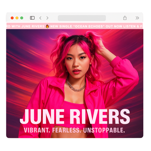 Baby Pink Scrolling Text Bar - RUN THE STREETS COLLABORATIVE