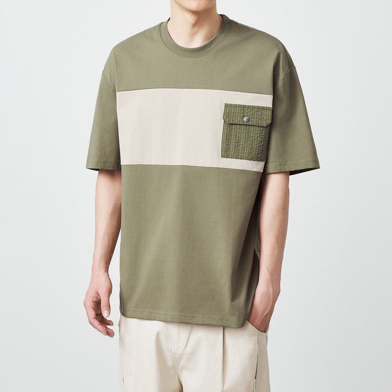 Colorblock Utility Pocket Tee