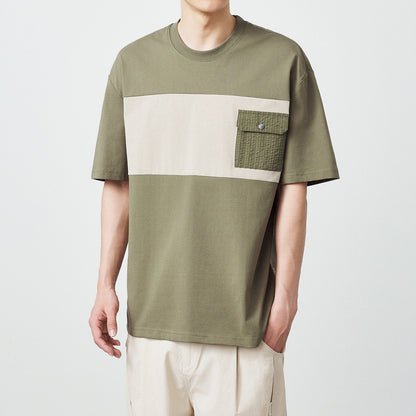 Colorblock Utility Pocket Tee