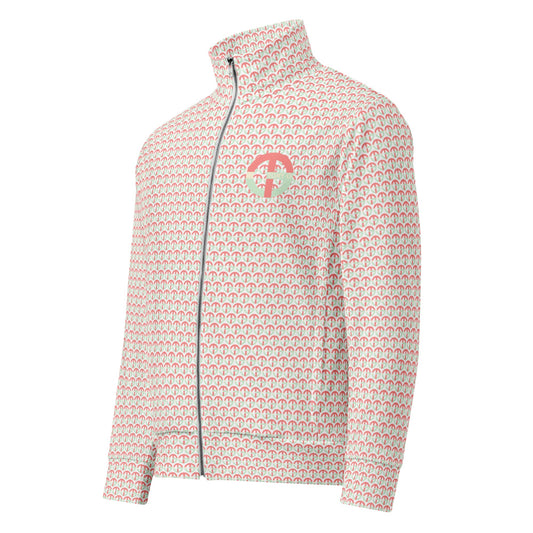 TONY G Unisex Track Jacket, featuring the TG Logo #4 Monogram Pattern - RUN THE STREETS COLLABORATIVE