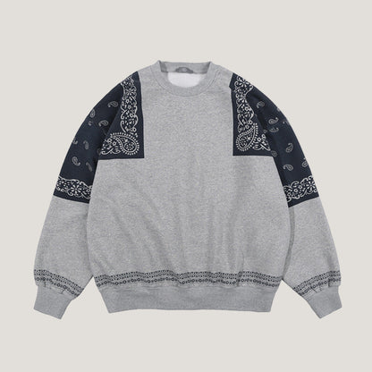 Bandana Panel Knit Sweater