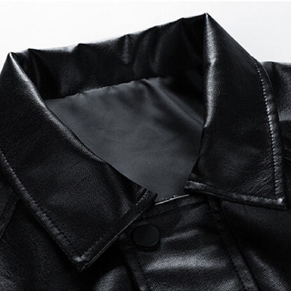 Green Signal Faux Leather Utility Jacket - RUN THE STREETS COLLABORATIVE