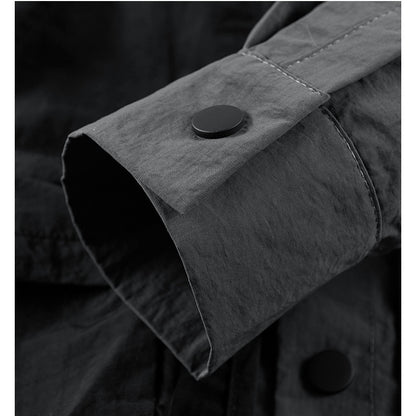 Multi-pocket Utility Vest Cargo Over Long Sleeve Shirt - RUN THE STREETS COLLABORATIVE