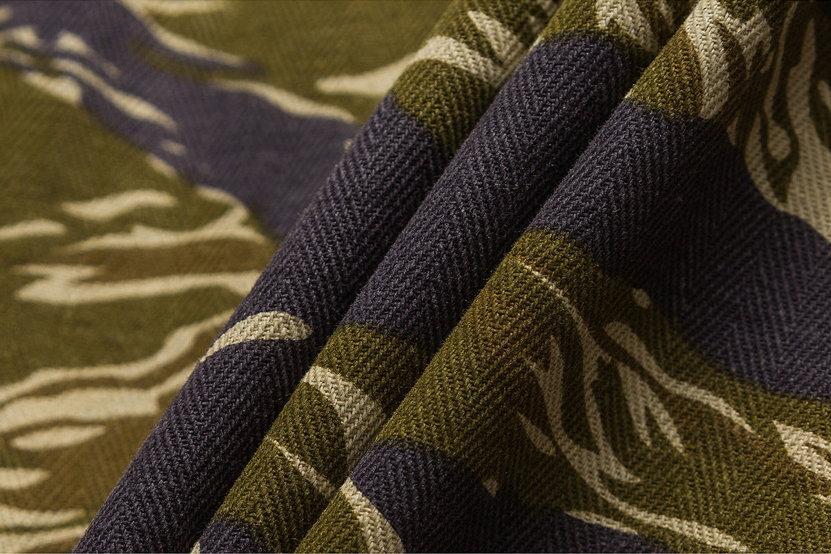 Camo Leopard Print Cargo Shorts - RUN THE STREETS COLLABORATIVE