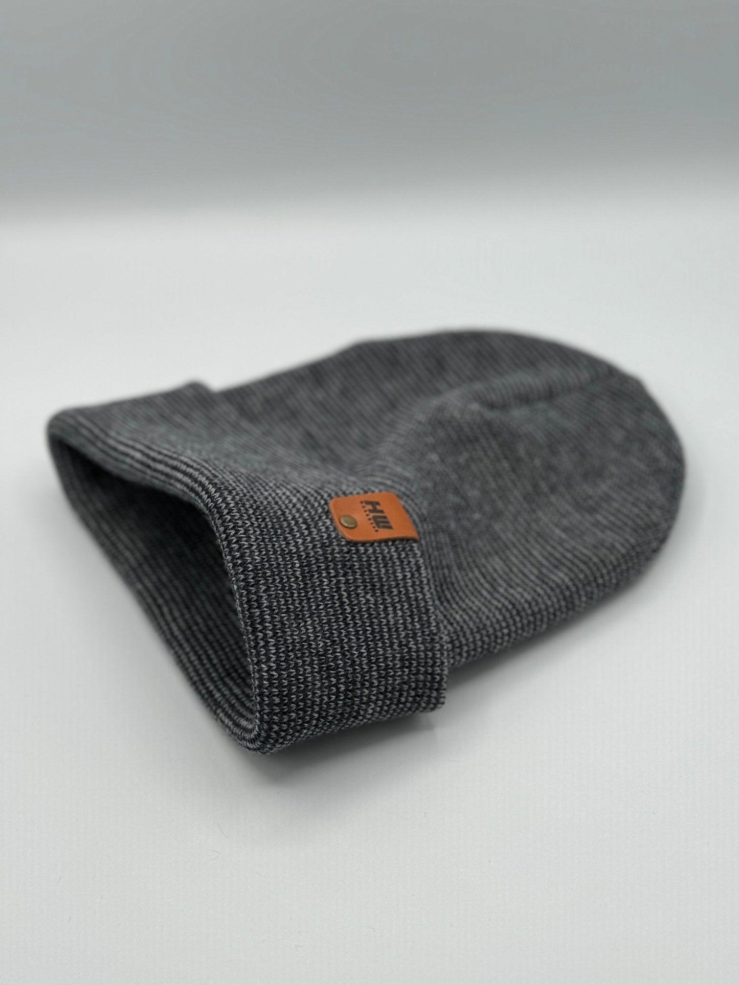 HAAKWEAR Classic Fusion Cuffed Beanie - Gray / Denim, Made in USA - RUN THE STREETS COLLABORATIVE