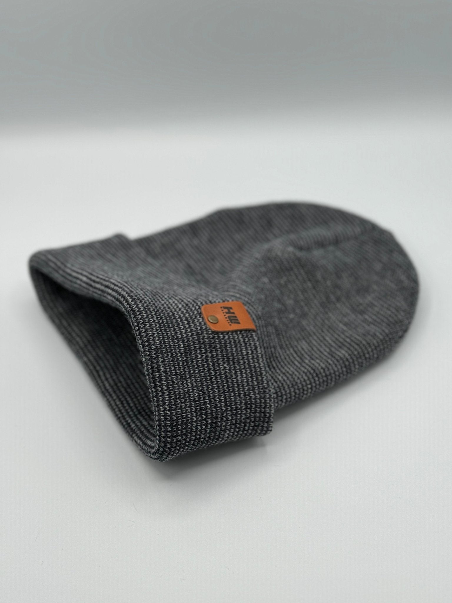 HAAKWEAR Classic Fusion Cuffed Beanie - Gray / Denim, Made in USA - RUN THE STREETS COLLABORATIVE