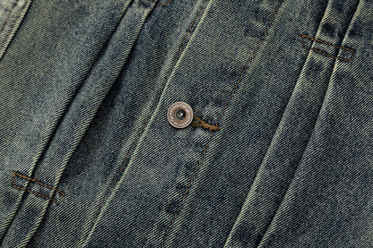 Distressed Denim Trucker Jacket