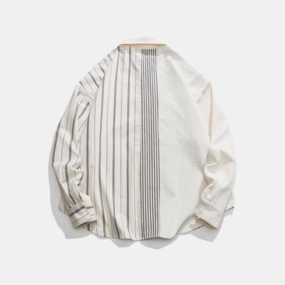 Patchwork Stripe Panel Shirt