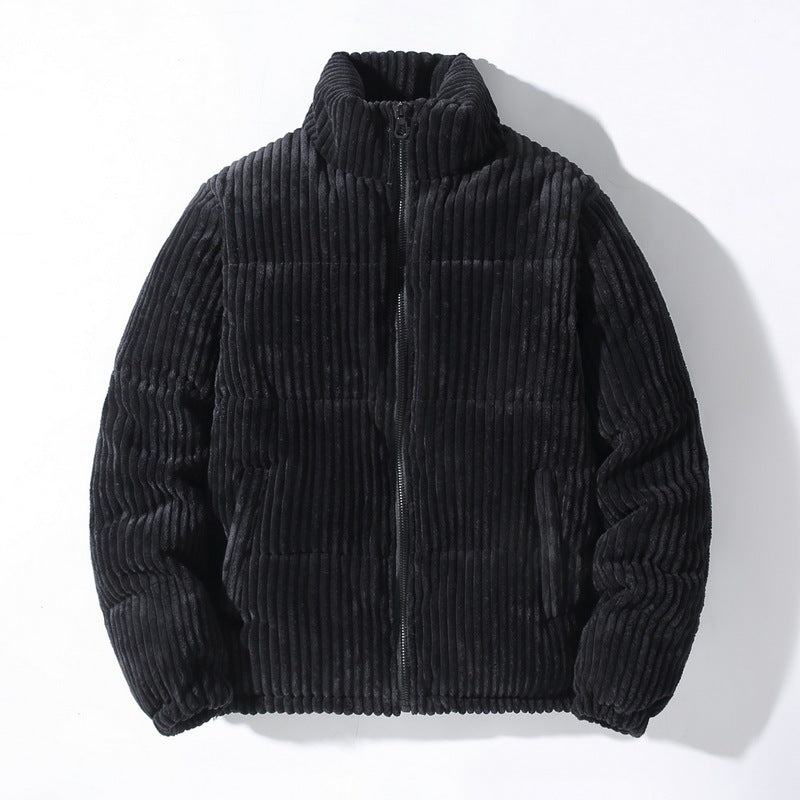 Corduroy Quilted Puffer Jacket