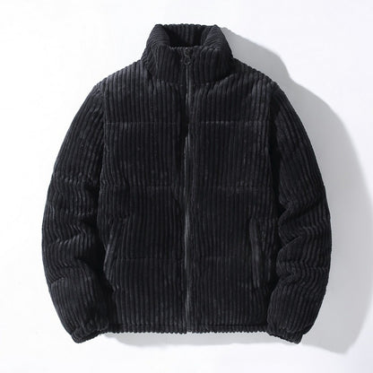 Corduroy Quilted Puffer Jacket