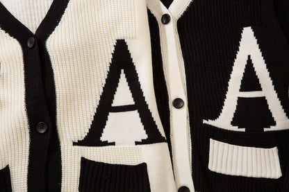 Varsity Letter Patch Cardigan