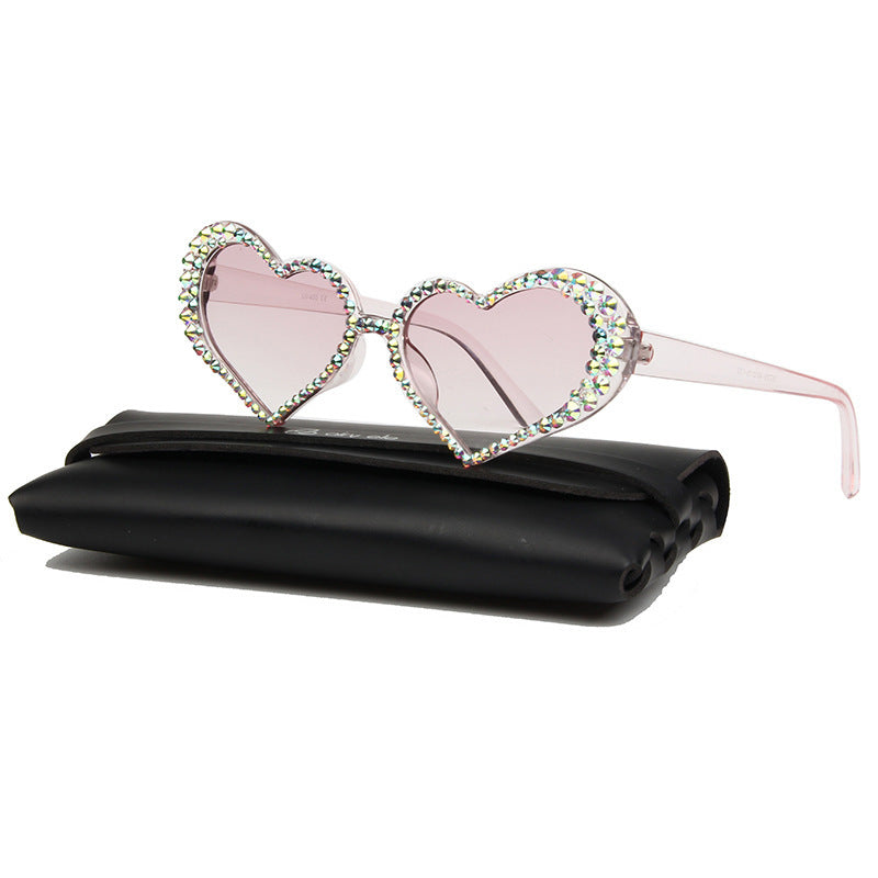 Crystal Heart Sunglasses