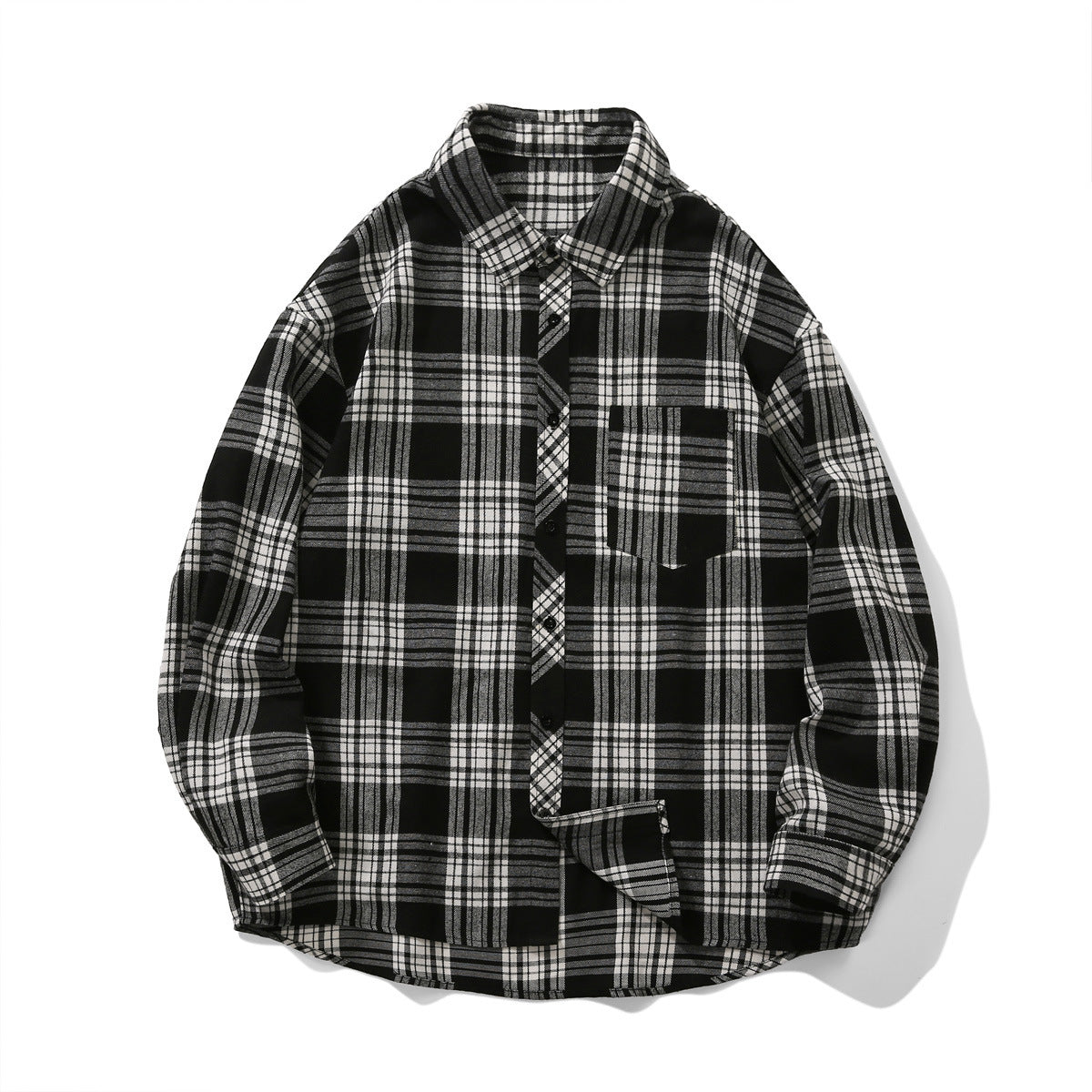 Brushed Plaid Flannel Overshirt