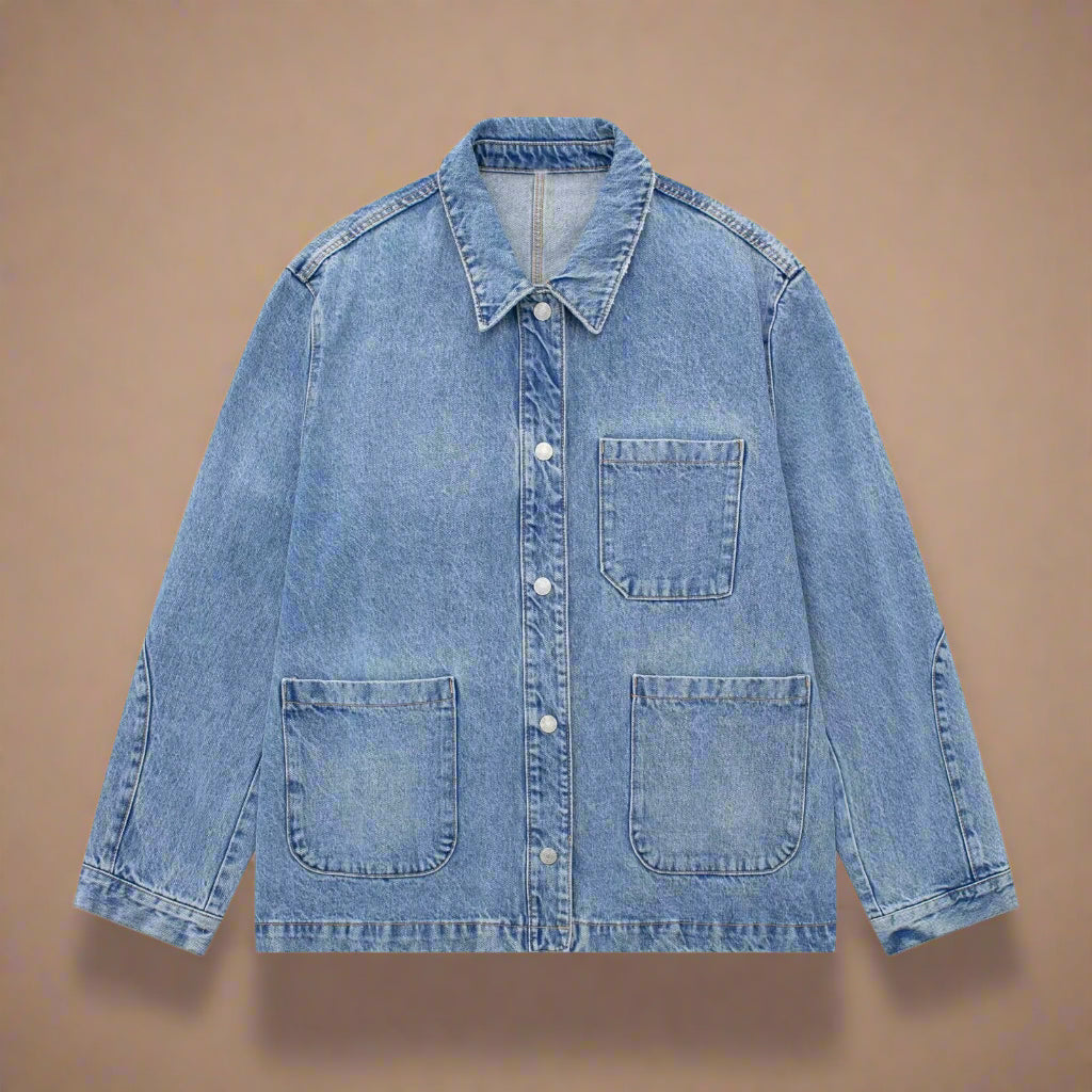 Loose Denim Jacket Coat - RUN THE STREETS COLLABORATIVE