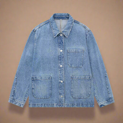 Loose Denim Jacket Coat - RUN THE STREETS COLLABORATIVE