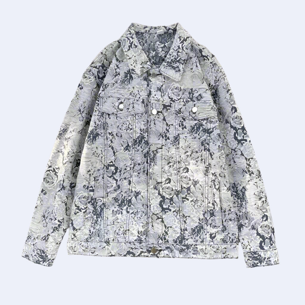 Shadow Bloom Denim Jacket - RUN THE STREETS COLLABORATIVE