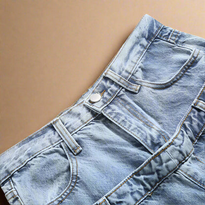 High Waist Straight Jeans - RUN THE STREETS COLLABORATIVE