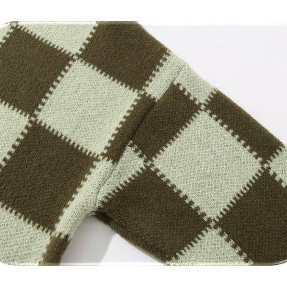 Vintage Knit Checker Sweater - RUN THE STREETS COLLABORATIVE