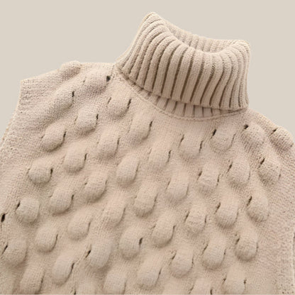 Turtleneck Knitted Short Vest - RUN THE STREETS COLLABORATIVE