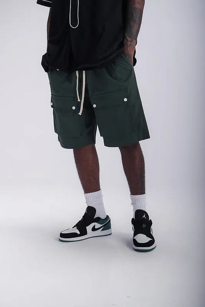 Utility Nylon Cargo Shorts - RUN THE STREETS COLLABORATIVE