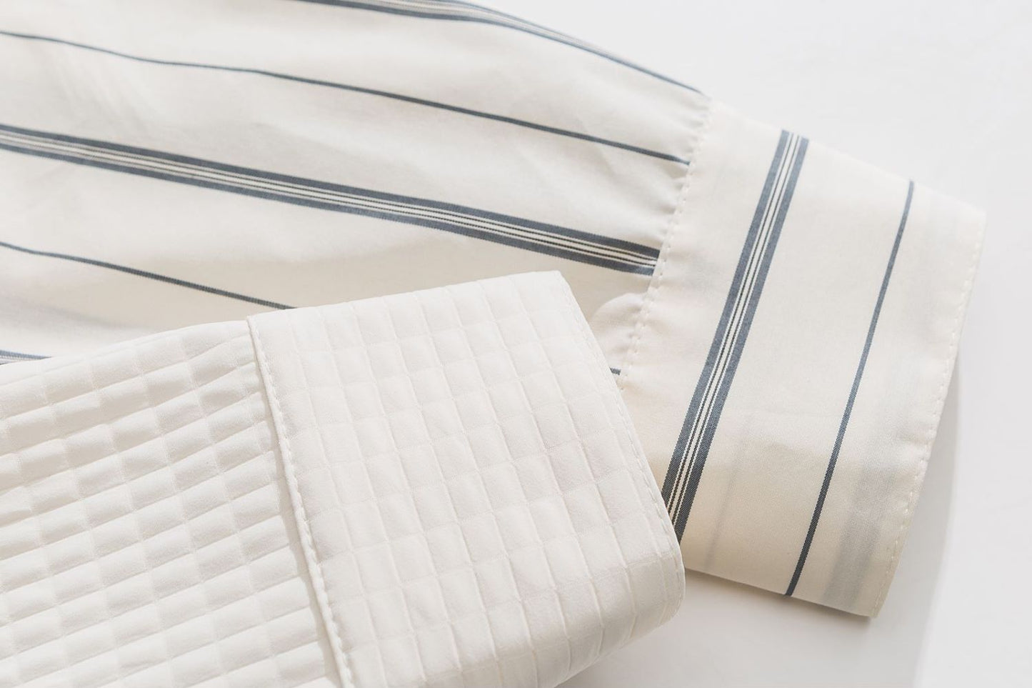 Patchwork Stripe Panel Shirt