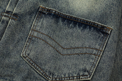 Distressed Denim Trucker Jacket