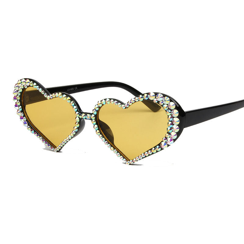 Crystal Heart Sunglasses