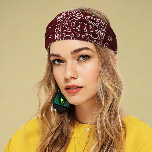 Paisley Cotton Headband - RUN THE STREETS COLLABORATIVE