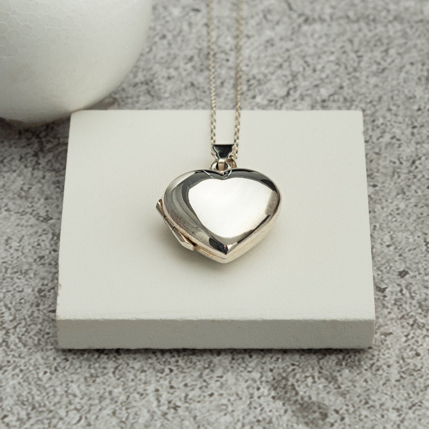 Silver Locket Heart Necklace - RUN THE STREETS COLLABORATIVE