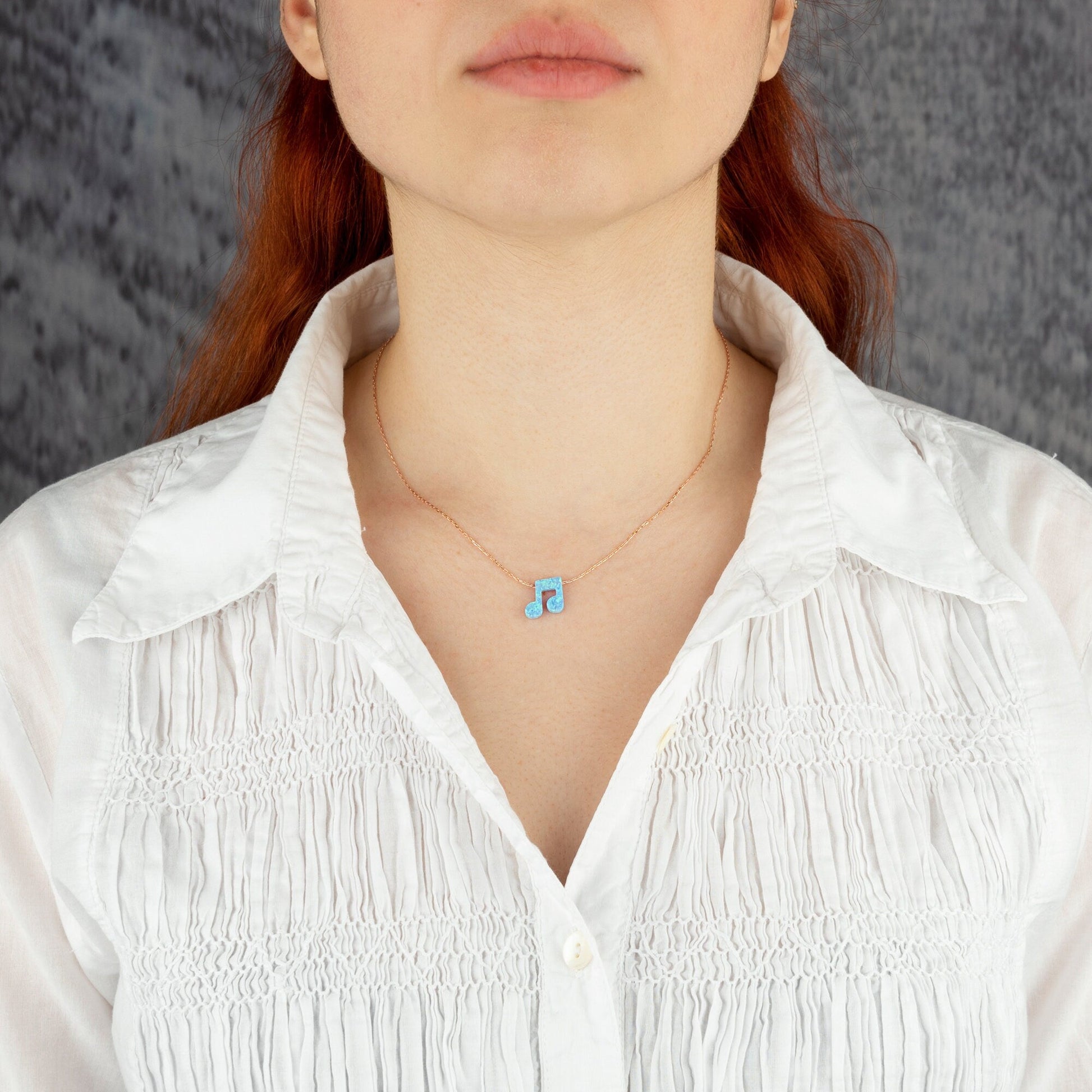 Music Note Necklace - RUN THE STREETS COLLABORATIVE