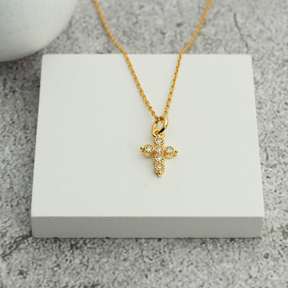 Women Cross Necklace - RUN THE STREETS COLLABORATIVE
