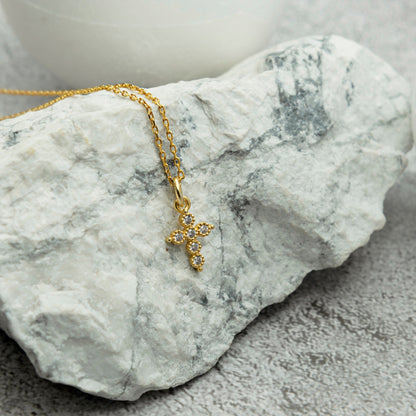 Women Cross Necklace - RUN THE STREETS COLLABORATIVE