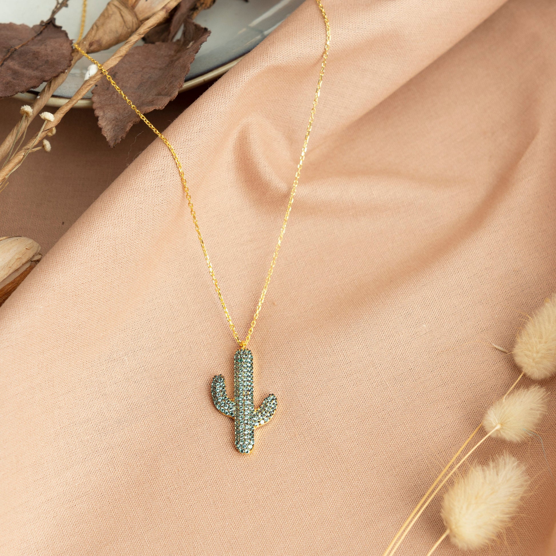 Cactus Necklace - RUN THE STREETS COLLABORATIVE