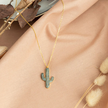 Cactus Necklace - RUN THE STREETS COLLABORATIVE