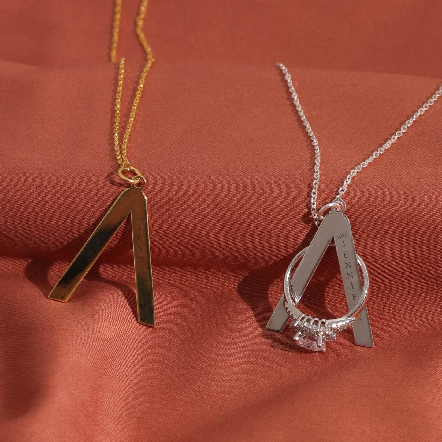 Ring Holder Necklace Personalized - RUN THE STREETS COLLABORATIVE