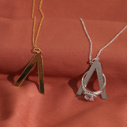 Ring Holder Necklace Personalized - RUN THE STREETS COLLABORATIVE