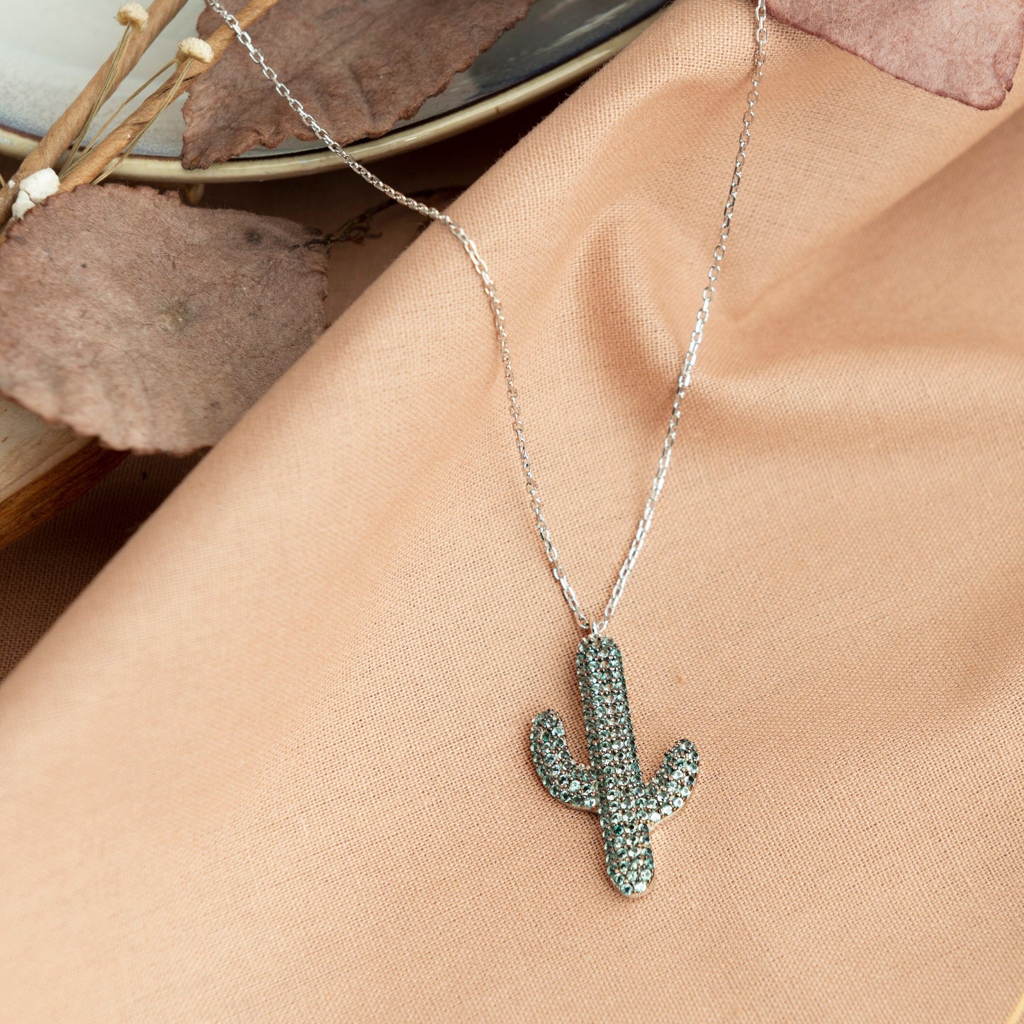 Cactus Necklace - RUN THE STREETS COLLABORATIVE