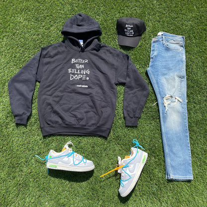 Better Than Selling Dope - Real Estate (Hoodies - BLK) - RUN THE STREETS COLLABORATIVE