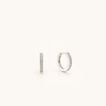 925 Sterling Silver Huggie Hoop Earrings - RUN THE STREETS COLLABORATIVE