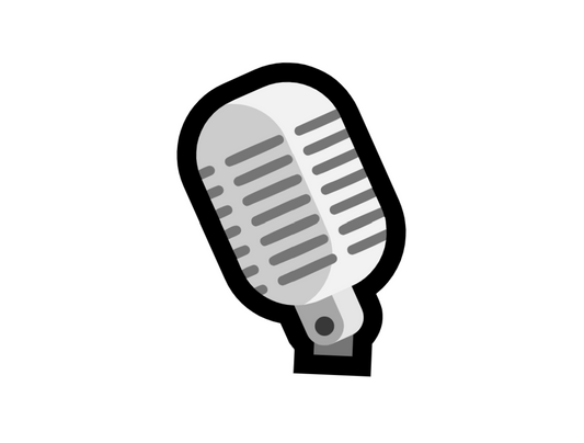 Podcast Mic Animated Emoji - RUN THE STREETS COLLABORATIVE