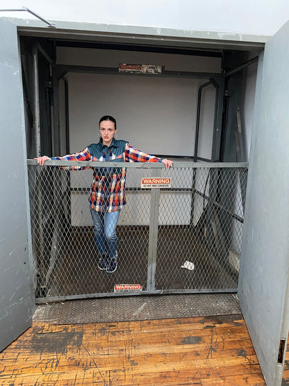 Western Shirt in Orange Checked Flannel and Denim - RUN THE STREETS COLLABORATIVE