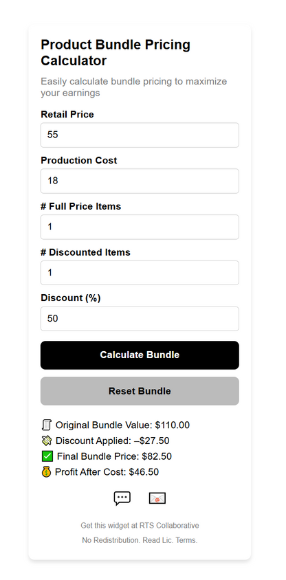 Product Bundle Pricing Calculator Widget Plugin