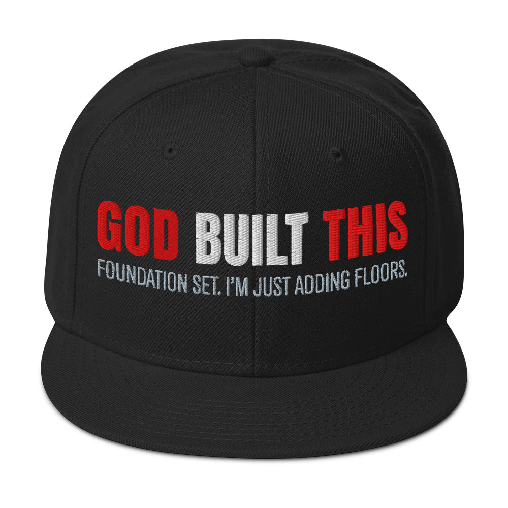 GOD BUILT THIS Snapback Hat Baseball Cap