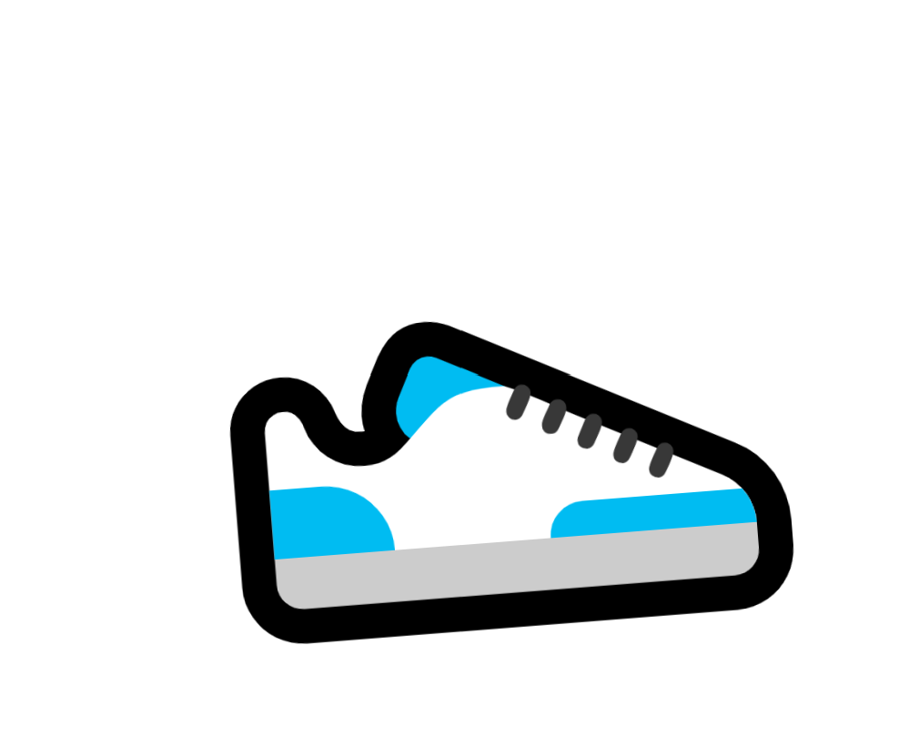 Sneaker Shoe Animated Emoji - RUN THE STREETS COLLABORATIVE